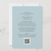 Alles bij elkaar in één mosterd blauwe eucalyptus  kaart (Achterkant)