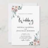 Alles bij elkaar in één mosterd roze rozen kalligr kaart (Voorkant)