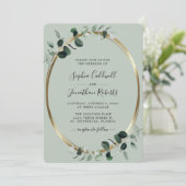 Alles bij elkaar in één QR-code Eucalyptus Gold Sa Kaart (Staand voorkant)