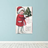 Alles bij elkaar op kerstavond canvas afdruk (Insitu (Houten vloer))