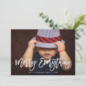 Alles bij elkaar opfrissen, stijlvol script en fot feestdagenkaart (Staand voorkant)