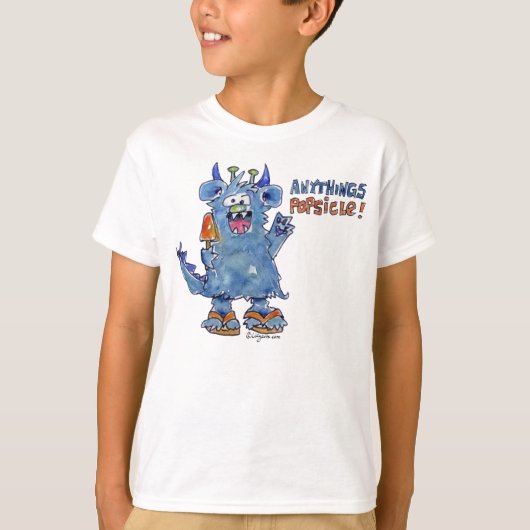 Alles bij elkaar Popsicle Funny Monster T Shirt (Voorkant)