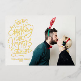 Alles bij elkaar voegen en altijd een Happy Photo Folie Feestdagenkaart