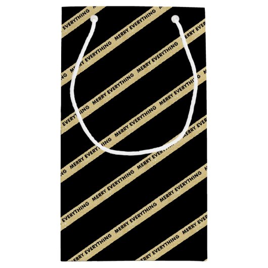 Alles bij elkaar voegen Glitter Holiday Aangepaste Klein Cadeauzakje (Achterkant)