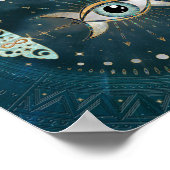 Alles bij het zien Oogst en Maan Poster (Hoek)