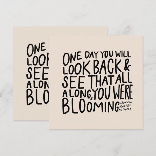 Alles bij u was aan het bloeien - moedig prijsopga (Voorkant / Achterkant)