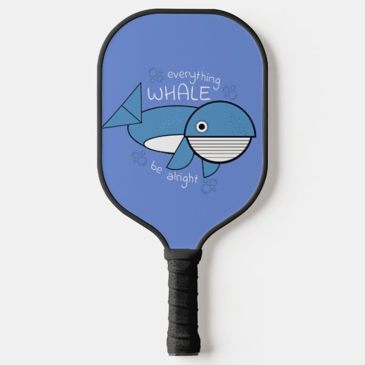 Alles bij walvis is goed pickleball paddle (Voorkant)