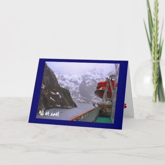 Alles bij zee!, op de Noorse fjorden Kaart (Voorkant)