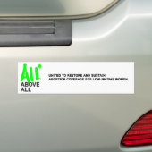 Alles* Bovenaan alle logo Bumpersticker (Op auto)