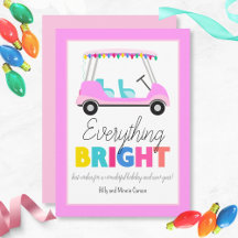 Alles Bright Pink Golf Winkelwagen