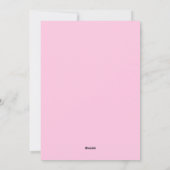 Alles Bright Pink Golf Winkelwagen Feestdagenkaart (Achterkant)