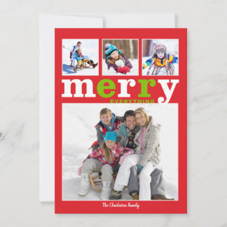 Alles comprimeren feestdagenkaart