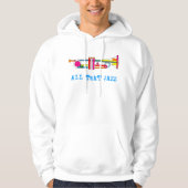 ALLES DAT JAZZ COLORFUL TRUMPET HOODIE (Voorkant)