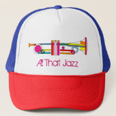 ALLES DAT JAZZ TRUMPET Trucker Hat Pet (Voorkant)
