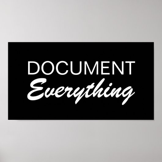 Alles documenteren - SRF Poster (Voorkant)