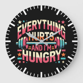 Alles doet pijn en ik heb honger - Funny Gym Grote Klok