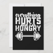 Alles doet pijn en ik heb honger kaart (Voorkant)