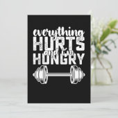 Alles doet pijn en ik heb honger kaart (Staand voorkant)