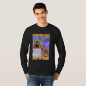 Alles doet pijn en vermoeide capibara t-shirt (Voorkant volledig)