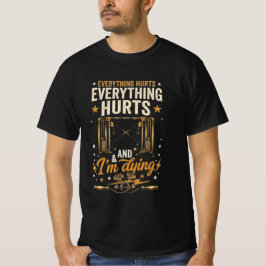 Alles doet pijn gym ontwerp t-shirt