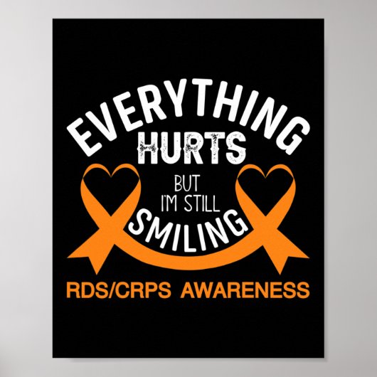 Alles doet pijn Ik lach nog steeds - RSD CRPS Awar Poster (Voorkant)
