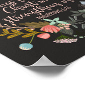 Alles door Christus Philippians Bijbelse Verse Poster (Hoek)