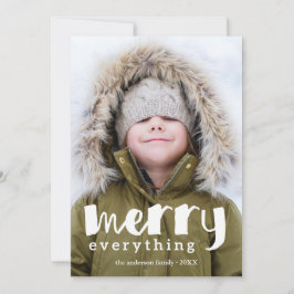 Alles-één foto-feestdag feestdagenkaart