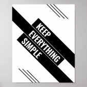Alles eenvoudig houden poster (Voorkant)