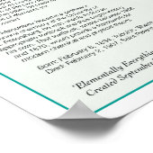 Alles elementair 36x24 poster (Hoek)