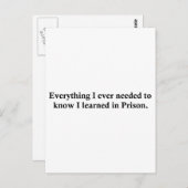 Alles en gevangenissen briefkaart (Voorkant / Achterkant)