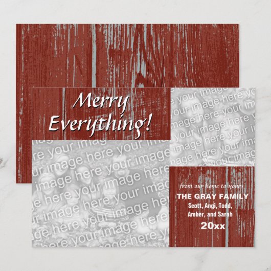 Alles feestelijke feestelijke feestelijke feesteli feestdagenkaart (Voorkant / Achterkant)