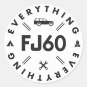 Alles FJ60 Sticker (Voorkant)