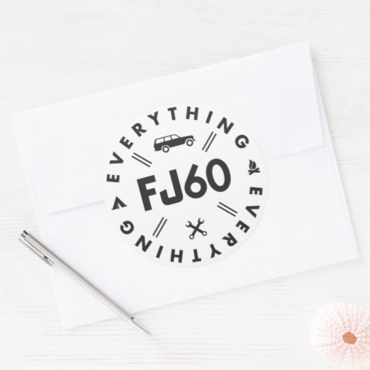 Alles FJ60 Sticker (Envelop)