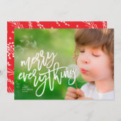 Alles-fotokaart Geweldige witboek Feestdagenkaart (Voorkant / Achterkant)