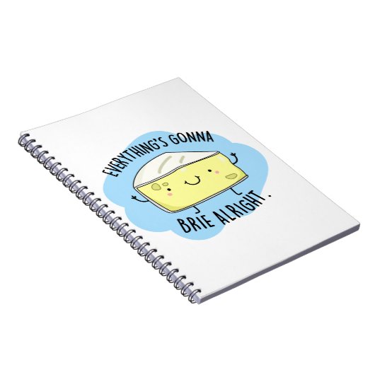 Alles gaat goed met Brie Grappige Kaas Punt Notitieboek (Rechterzijde)