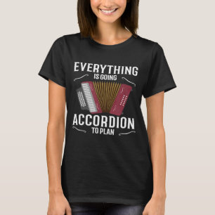 Alles gaat in behandeling om cordion te plannen t-shirt