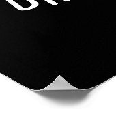 Alles gaat naar Brie. Oké Cheese Pun Dark BG Poster (Hoek)