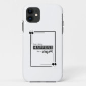 Alles gebeurt om een reden Case-Mate iPhone case (Achterkant)
