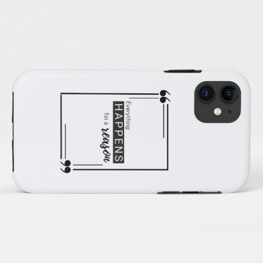 Alles gebeurt om een reden Case-Mate iPhone case (Achterkant (horizontaal))