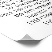 Alles gebeurt om een reden Inspirerend Poster (Hoek)