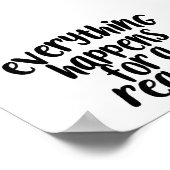 Alles gebeurt voor een Poster Reden (Hoek)