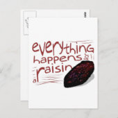 Alles gebeurt voor een RAISIN Briefkaart (Voorkant / Achterkant)