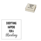 ALLES GEBEURT VOOR EEN RIESLING Funny Wine Quote Rubberstempel (Gestempeld)