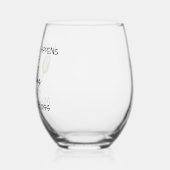 Alles gebeurt voor een riesling wijnglas zonder voet (Links)