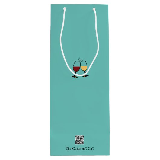 Alles gebeurt voor een Riesling Wine Pun Wijn Cadeautas (Achterkant)