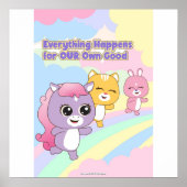 Alles gebeurt voor ons eigen bestwil Muurkunst Poster (Voorkant)