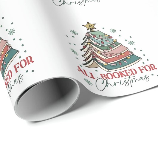 Alles geboekt voor Christmas Book Lover Christmas Cadeaupapier (Rol Hoek)