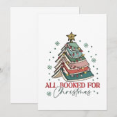 Alles geboekt voor Christmas Book Lover Christmas Kaart (Voorkant / Achterkant)