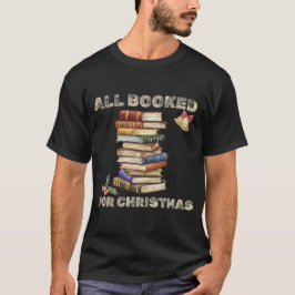 Alles geboekt voor Christmas Book Lover mannen ret T-shirt
