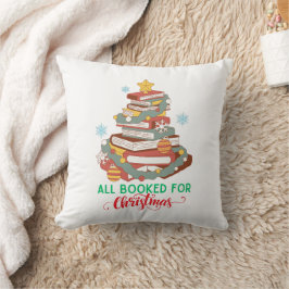Alles geboekt voor Christmas Modern Book Lover Hol Kussen